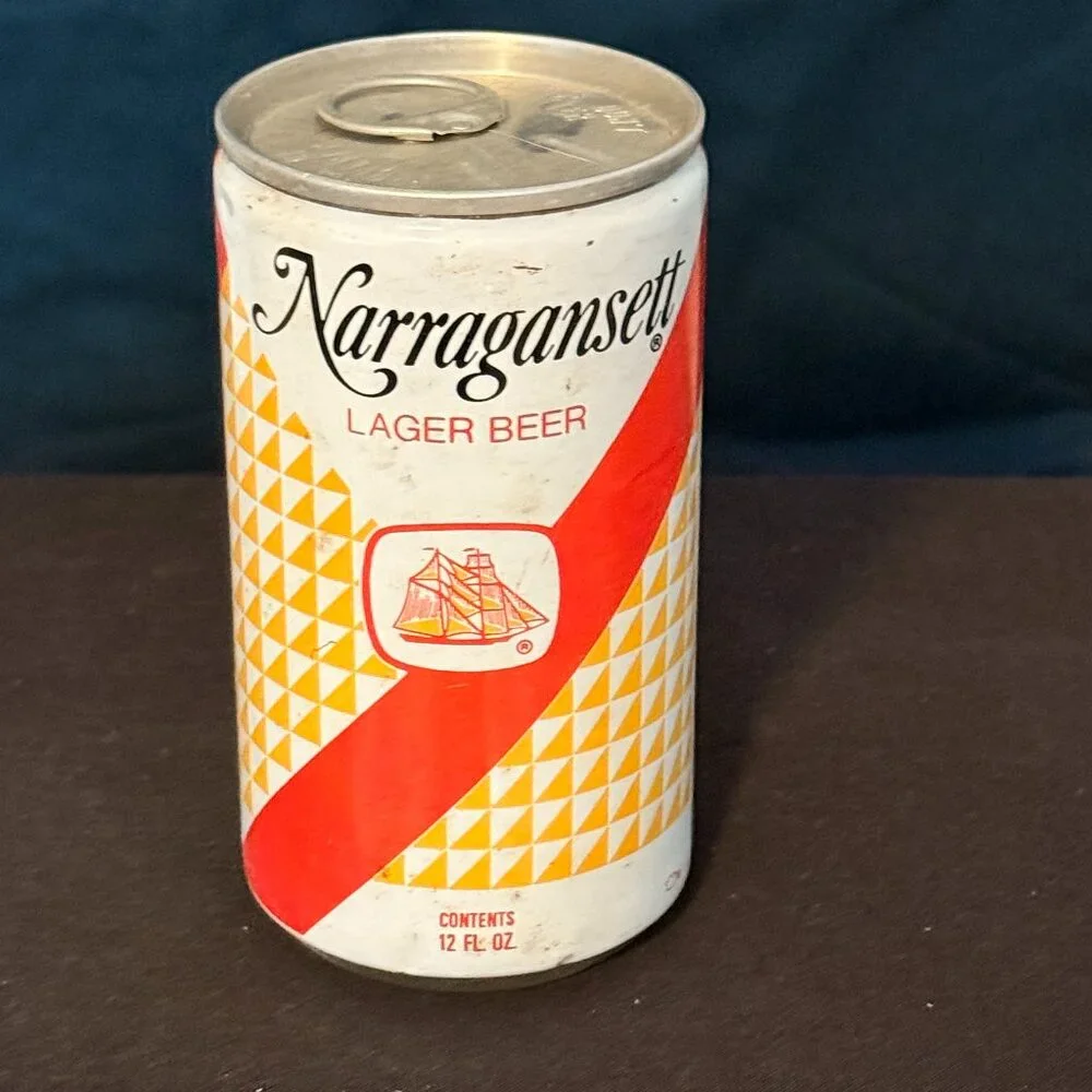 Narragansett Lager vintage Beer can